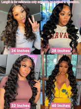 Load image into Gallery viewer, Loose Deep Wave 13x6 Hd Lace Frontal Wigs 100% Human Hair Brazilian 40 Inches Curly Wigs 4x4 Lace Closure Wig Preplucked On Sale