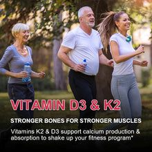 Load image into Gallery viewer, Vitamin D3 K2 Gummies - Supports Healthy Bone, Heart & Calcium Absorption, & Immune Health - Plant Based, Non-GMO