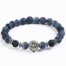 Load image into Gallery viewer, Stone Beads Bracelets For Men Women Punk Rock Lion Head Bracelet Wealth Good Luck Unisex Wristband 2024