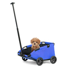 Load image into Gallery viewer, Small Pet Cart 4 Wheels Folding Dog Stroller Lightweight 360° Rotating Trolley Pet Stroller Small Cats Dogs Rolling Cat Carrier