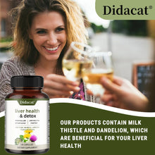 Load image into Gallery viewer, Liver Health Support Supplement - Liver Cleanse Detox & Repair Formula - Milk Thistle, Artichoke & Dandelion Root Extracts
