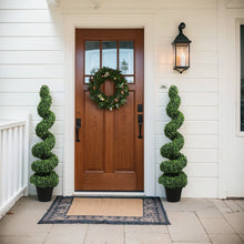 Load image into Gallery viewer, 39 Inch Artificial Boxwood Tower Topiary Spiral Artificial Plant Decorative Plant Faux Plant Outdoor for Indoor/Porch/Garden