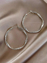 Load image into Gallery viewer, Exquisite silky texture design earrings elegant shape jewelry holiday party gifts for ladies