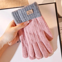 Load image into Gallery viewer, Women Men Warm Winter Touch Screen Gloves Stretch Knit Mittens Wool Full Finger Guantes Female Crochet Glove