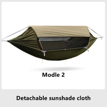 Load image into Gallery viewer, Travel Hammock, outdoor anti rollover, sun shading and anti mosquito, single or double person with mosquito ne