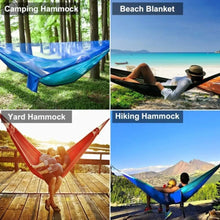 Load image into Gallery viewer, Outdoor Camping Hammock With Mosquito Net Lightweight Hanging Hammocks High Strength Parachute Fabric Hanging Bed Net 250x120cm