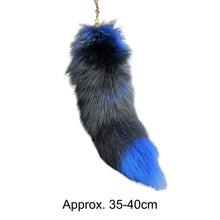 Load image into Gallery viewer, New Faux Fox Fur Tail Large Long Natural Fur Tail Keychain Pendant Huge Fluffy Cosplay Tail Cute Wolf Fox Tail Fur Car Keychain