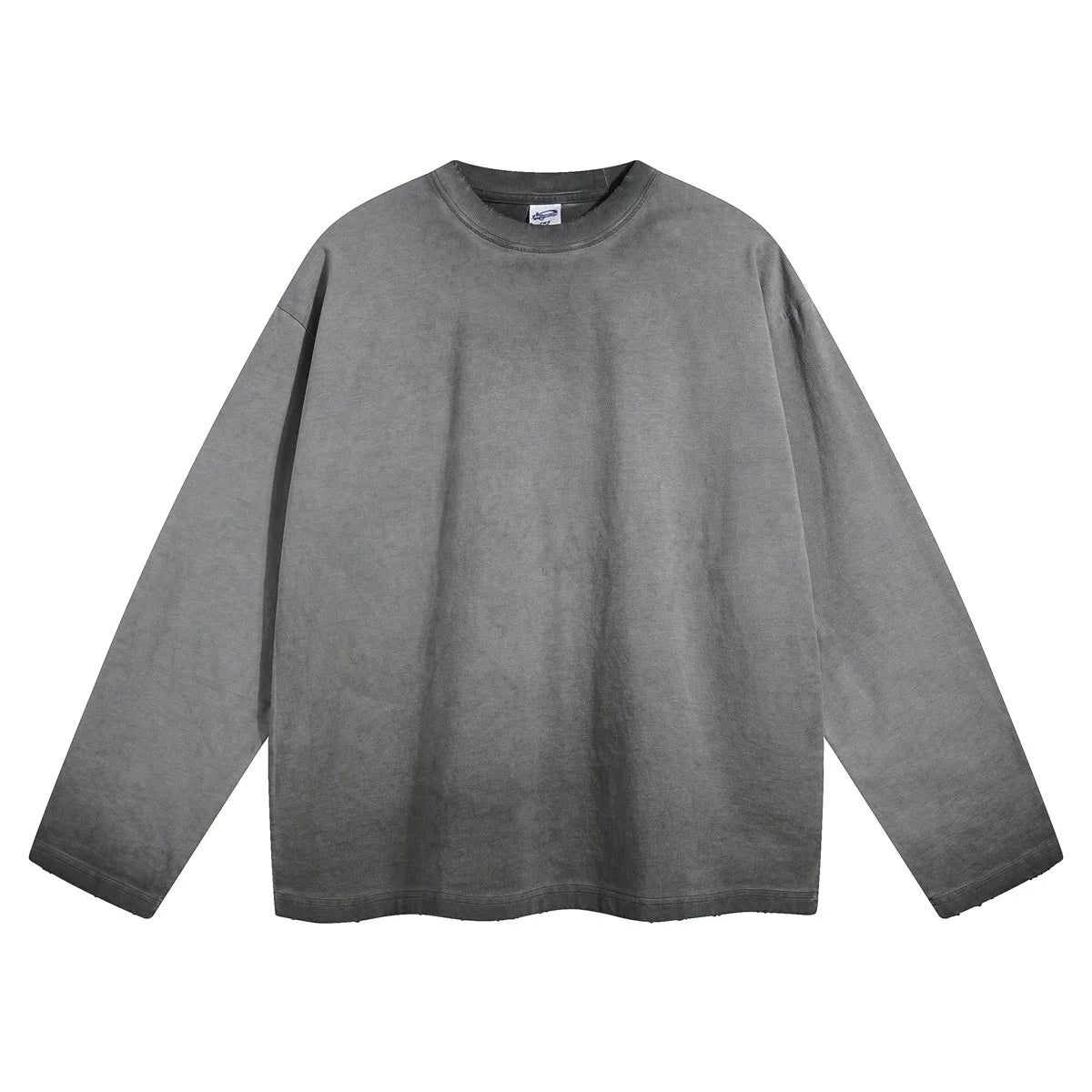 Long-sleeved t-shirt with bottom color