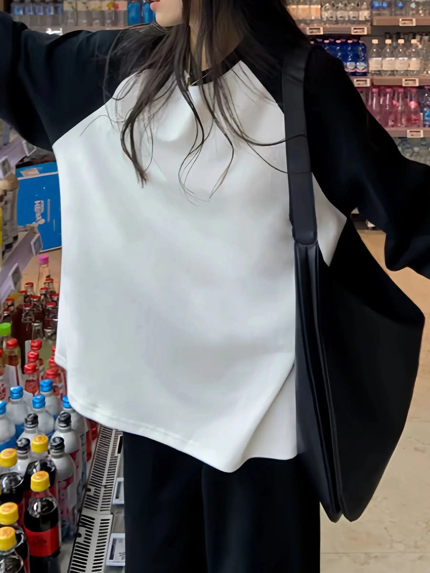 Women's Clothing Tops O-Neck Long Sleeve Thick Office Lady Commuter Autumn Winter Casual Printed All-match T-shirt