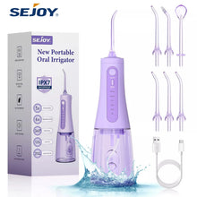Load image into Gallery viewer, Sejoy Water Flosser for Teeth Cleaning Irrigator dental Cordless Rechargeable Water Flossing Dental Oral
