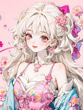 Load image into Gallery viewer, 5D Diamond Painting Anime Girl DIY Cartoon Cross Stitch Full Square Round Diamond Mosaic Embroidery Art Home Decoration Gift