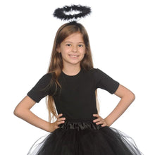 Load image into Gallery viewer, Angel Halo Headband Black White Feather Angel Headband Christmas Festival Party Favor Angel Outfit Cosplay Costume Accessories