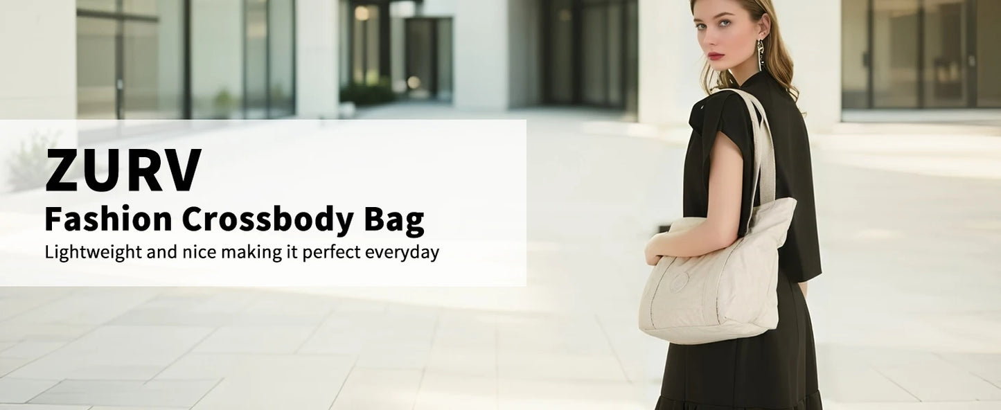 Women's Shoulder Bag Casual Tote Handbag Lightweight Crossbody Purse Fashionable Ladies Bag Waterproof 2025 Trendy Accessory