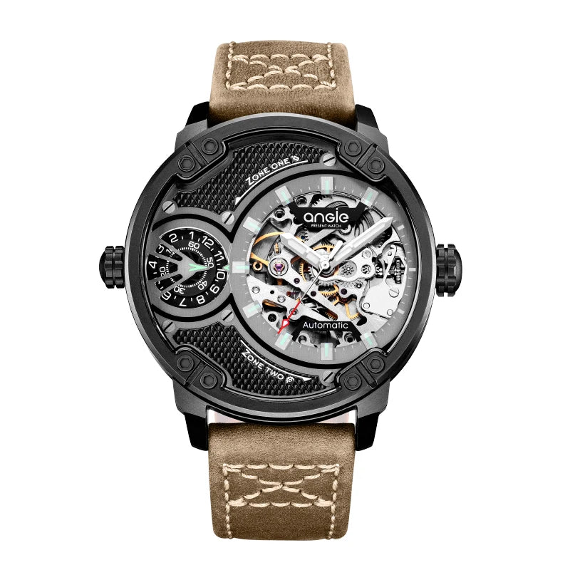 Mens Mechanical Watches Colorful Automatic Watch for Men Luxury Brand Stainless Steel Waterproof Man Wristwatches Reloj Hombre