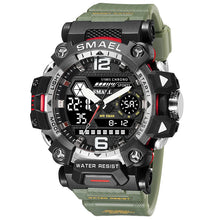 Load image into Gallery viewer, SMAEL Men Watches 50m Waterproof Sports Watch Military Man Sports Watch Digital 8072 Dual Display Watch Quartz Led Digital