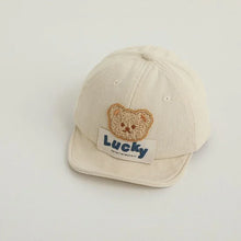 Load image into Gallery viewer, Kids Baby Boy Baseball Cap Cartoon Bear Embroidery Summer Trucker Hat Beach Sun Hat for Toddler Newborn Outdoor