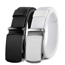 Load image into Gallery viewer, Men Elastic Belt Alloy Automatic Buckle Tough Stretch Nylon Mens Military Tactical Belt Golf Canvas Pants Waistband