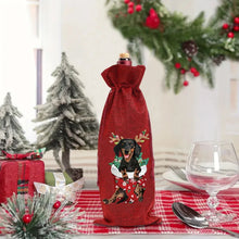 Load image into Gallery viewer, 1 DIY diamond painting set, Christmas-themed canvas wine bag, wine bottle decoration items, holiday gifts