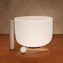 Load image into Gallery viewer, 8 Inch 432hz Singing Bowl with 2 Sticks Chakra Quartz Sound Bowls Yoga Meditation Instruments Nepal Crystal Bowls Sound Healing