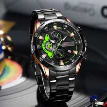 Load image into Gallery viewer, Watches For Men CURREN Man WristWatch Waterproof Chronograph Men Watch Military Top Brand Luxury StainlessSteel Sport Male Clock