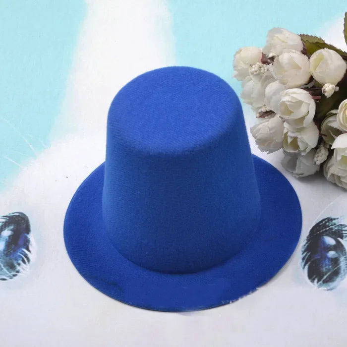 13cm Top Hat Children Hats Boy Girl Wedding Hen Party Festival Dance Cap DIY Craft Base Caps Stage Performance Prop Birthday