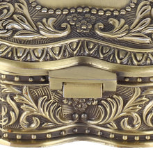 Load image into Gallery viewer, Vintage Heart Shape Jewelry Box - Lightweight Alloy Trinket Organizer for Brooches, Rings & Earrings