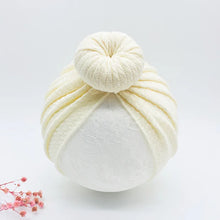Load image into Gallery viewer, Knotted Hats for Baby Girl Beanie Bow Headband Infant Turban Newborn Head Accessories Winter Hat Warm Bonnet Caps Mother Kids