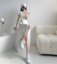 Load image into Gallery viewer, White Dresses for Women 2024 Woman Dress Clothes Midi X New in Chic and Elegant Pretty Cheap Casual Y2k Outfits Harajuku Cotton