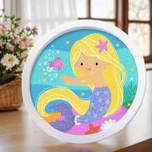 Load image into Gallery viewer, Cartoon Diamond Painting Kits Animals with Wooden Frame Kits for Kids DIY handmade Dinosaur Creative Point Diamond Paint