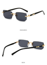 Load image into Gallery viewer, Fashion Rimless Sunglasses Men Women Populare Frameless Sun Glasses Male Female Classic Small Square Summer Traveling Shades
