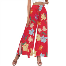 Load image into Gallery viewer, Women's clothing 2025 spring/summer new item custom casual slim fit floral mid waist fashionable wide leg pants beach pants low