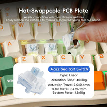 Load image into Gallery viewer, MAMBASNAKE x Ajazz AKS068 Pro 68 Keys Alice-Layout VIA Programmable Gasket Mechanical Keyboard