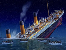 Load image into Gallery viewer, Diamond Painting Full Kit The Titanic Movie Scene 5D Diamond Mosaic Cross Stitch Rhinestone Art Pictures Embroidery Wall Decor