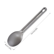 Load image into Gallery viewer, Camping Titanium Cutlery Set Ultra Lightweight Spoon Fork Knife Set Picnic Tableware For Cookware Camping Cooking Equipment
