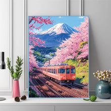 Load image into Gallery viewer, New Arrival Diamond Painting Train Landscape DIY Diamond Embroidery Cross Stitch Mosaic Mountain Handmade Hobby