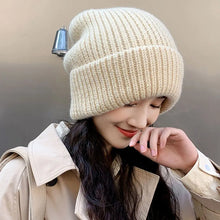 Load image into Gallery viewer, Winter Warm Hats for Women Casual Stacking Knitted Bonnet Caps Men Hats Simple Solid Color Hip Hop Unisex Female Beanies