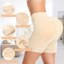 Load image into Gallery viewer, POP CLOSETS Women Hip Padded Booty Lifter Shapewear Thicker Enhancer Removable 4 Pads Control Panty for Bigger Butt