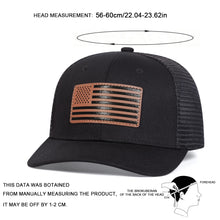 Load image into Gallery viewer, 1piece Unisex American Flag Leather Label Baseball Net Caps Spring and Summer Outdoor Adjustable Casual Hats Sunscreen Hat