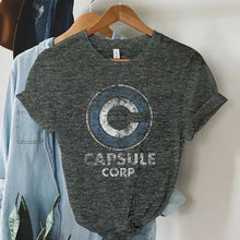 Load image into Gallery viewer, Women Clothing Printed T-shirt CAPSULE CORP Graphic T Shirts Womens Aesthetic Women's Tee Shirt Fashion Woman Tops 2024 Clothing
