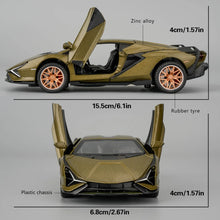 Load image into Gallery viewer, Simulation 1:32 Lambo Alloy Super Car Model Sound Light Collective Miniature Voiture Children Boy Diecast Toy Vehicle