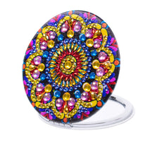 Load image into Gallery viewer, 1 DIY diamond painting art set Mandala pattern small mirror special shape crystal artificial diamond Mosaic process