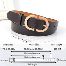 Load image into Gallery viewer, Women's Trousers Belt Women’s Designer Belts Fashion Casual Black Belt Female Women Belt for Jeans Belts Ladies Waist Belts