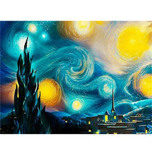 Load image into Gallery viewer, 5D Diamond Painting by Number Van Gogh Starry Night Famous Art Picture Set for Embroidery Cross Stitch Home Decorations Gifts