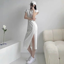 Load image into Gallery viewer, White Dresses for Women 2024 Woman Dress Clothes Midi X New in Chic and Elegant Pretty Cheap Casual Y2k Outfits Harajuku Cotton