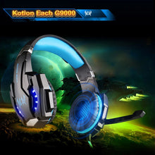 Load image into Gallery viewer, G9000 Gaming Headset Over-Ear Wired Headphones Deep Bass Stereo Casque LED Light Earphone with Mic for Laptop Desktop PC PS5
