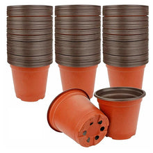 Load image into Gallery viewer, 75Pcs Flexible Plant Nursery Pots Seed Starting Pots Plastic Flower Plant Container for Succulents Seedlings Cuttings Transplant