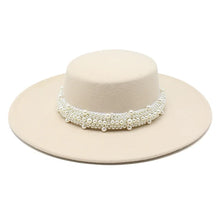 Load image into Gallery viewer, Bowler hat Women's cap hats for men fedoras fashion 2023 fedoras felt panama chapel beach elegant Wedding picture hat fascinator