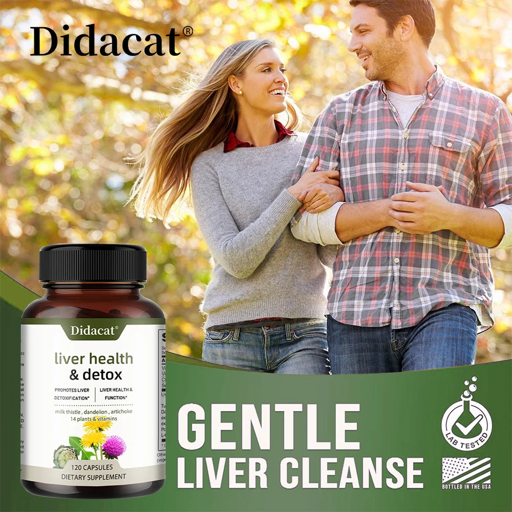 Liver Health Support Supplement - Liver Cleanse Detox & Repair Formula - Milk Thistle, Artichoke & Dandelion Root Extracts