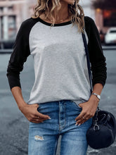 Load image into Gallery viewer, Women's Clothing Tops O-Neck Long Sleeve Thick Office Lady Commuter Autumn Winter Casual Printed All-match T-shirt