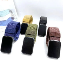 Load image into Gallery viewer, Men's Belt With Magnet Buckle Men's Outdoor Travel Magnetic Tactical Belt No Metal Automatic Magnetic Buckle Nylon Belt